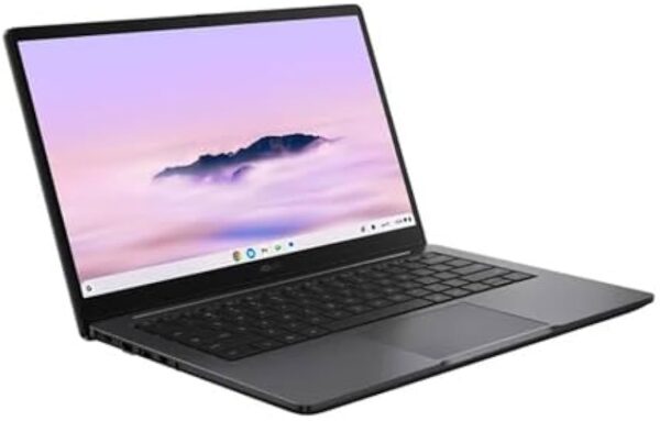 מחשב נייד Asus Chromebook Plus CX1405CTA Core™ 3-N355 256GB eMMC 8GB 14" (1920x1080) TOUCHSCREEN ChromeOS MISTY GREY MIL-STD 810H