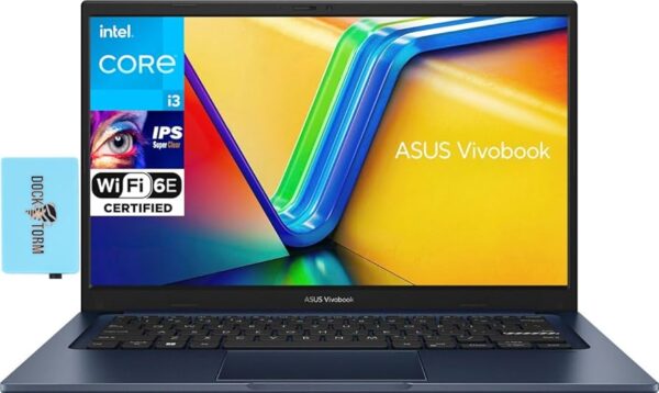 מחשב נייד Asus Vivobook X1404VA-I38128 Core™ i3-1315U 128GB SSD 8GB 14" (1920x1080) WIN11 QUIET BLUE  -   X1404VA-I38128