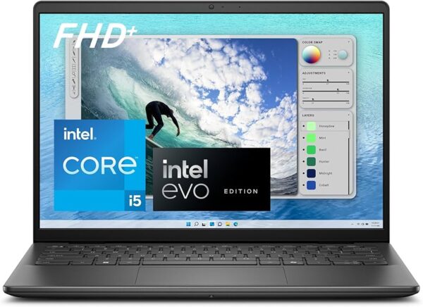 מחשב נייד מחודש Dell Inspiron 5440-5463BLK Core™ i5-1334U 512GB SSD 8GB 14" WUXGA (1920x1200) WIN11 CARBON BLACK Backlit Keyboard