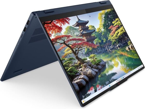 מחשב נייד מחודש Lenovo 5 2-IN-1 16AKP10 AMD Ryzen™ AI 7 350 512GB SSD 16GB 16" (1920x1200) TOUCHSCREEN WIN11 COSMIC BLUE Backlit Keyboard