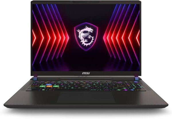מחשב נייד מחודש MSI Vector 16 HX A13VHG-478US Core™ i9-13980HX 1TB SSD 16GB 16" (1920x1200) 144Hz WIN11 NVIDIA® RTX 4080 12288MB COSMO GRAY SteelSeries Per-Key RGB Backlit Keyboard