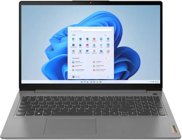 מחשב נייד Lenovo SLIM 3 15AMN8 AMD Ryzen™ 5 7520U 256GB SSD 8GB 15.6" (1920x1080) WIN11 ARTIC GRAY Backlit Keyboard FP Reader 82XQ00EBUS