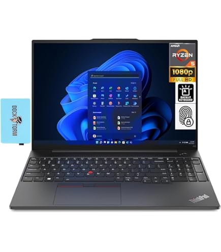 מחשב נייד Lenovo ThinkPad E16 Core™ i5-1335U 512GB SSD 16GB 16" WUXGA (1920x1200) TOUCHSCREEN IPS WIN11 Pro GRAPHITE BLACK Backlit Keyboard FP Reader  -   21JN0040US