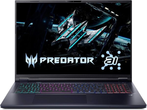 מחשב נייד Acer Predator Helios Neo 18 AI PHN18-72-92Y3 GAMING Core™ Ultra 9 275HX 1TB SSD 16GB 18:" WQXGA (2560x1600) 240Hz IPS WIN11 NVIDIA® RTX 5070 Ti 12288MB BLACK 4-Zone RGB Backlit Keyboard