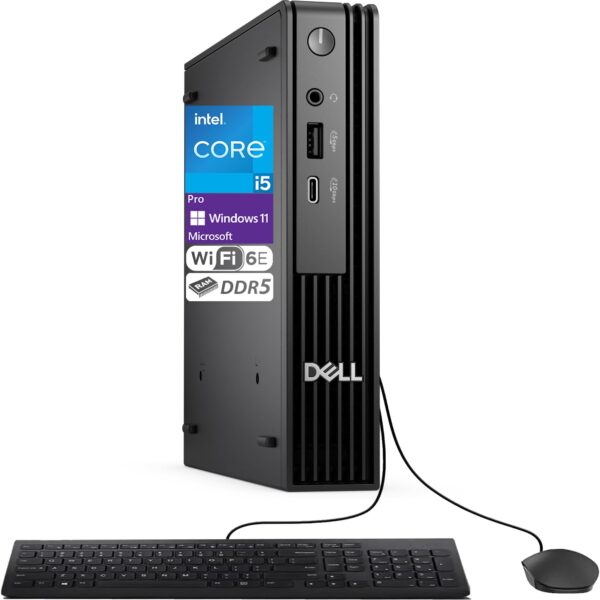 מחשב נייד מחודש Dell Pro Micro Desktop Core™ I5-14500T 512GB SSD 16GB Wi-Fi WIN11 Pro Spanish Keyboard Mouse