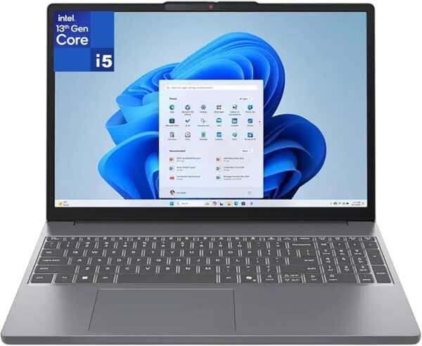 מחשב נייד Lenovo Slim 3 15IRH10 Core™ i5-13420H 512GB SSD 16GB 15.3" (1920x1200) IPS FreeDos LUNA GREY UK Plug/US Adapter Included