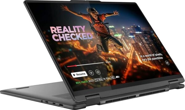 מחשב נייד Lenovo YOGA 7 16IML9 2-IN-1 Core™ Ultra 7 155U 1TB SSD 16GB 16" (1920x1200) TOUCHSCREEN IPS WIN11 STORM GREY Backlit Keyboard FP Reader DAMAGED BOX
