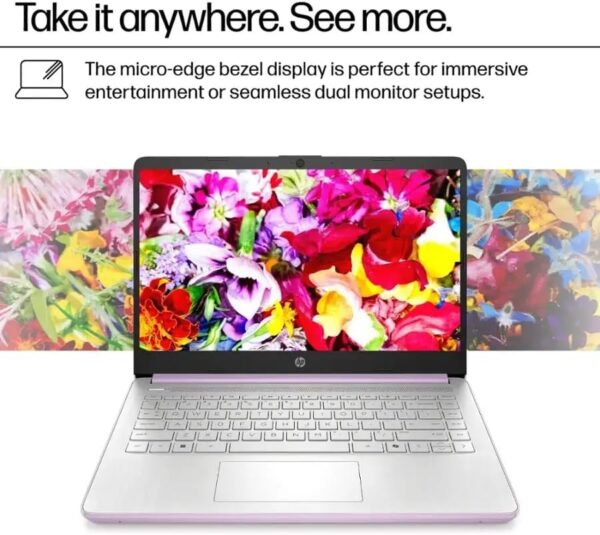 d79ed797d7a9d791-d7a0d799d799d793-d79ed797d795d793d7a9-hp-14-dq6104ds-intel-n150-128gb-emmc-4gb-14-1366x768-touchscreen-win11-winter-lavender-0-7-thin-3-0-lbs-us-sales מחשב נייד מחודש HP 14-DQ6104DS Intel N150 128GB eMMC 4GB 14" (1366x768) TOUCHSCREEN WIN11 WINTER LAVENDER 0.7" thin, 3.0 lbs. US Sales Only