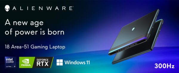 מחשב נייד Dell Alienware 18 Area-51 AA18250 GAMING Core Ultra 9 275HX 1TB SSD 32GB 18" (2560x1600) RTX 5080 WIN11 TEAL